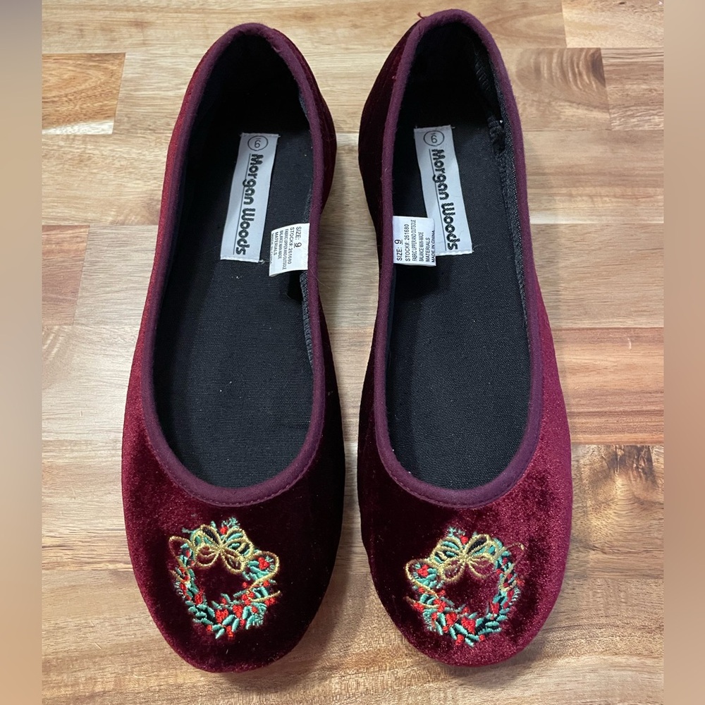 Vintage Wreath Shoes Slipperss